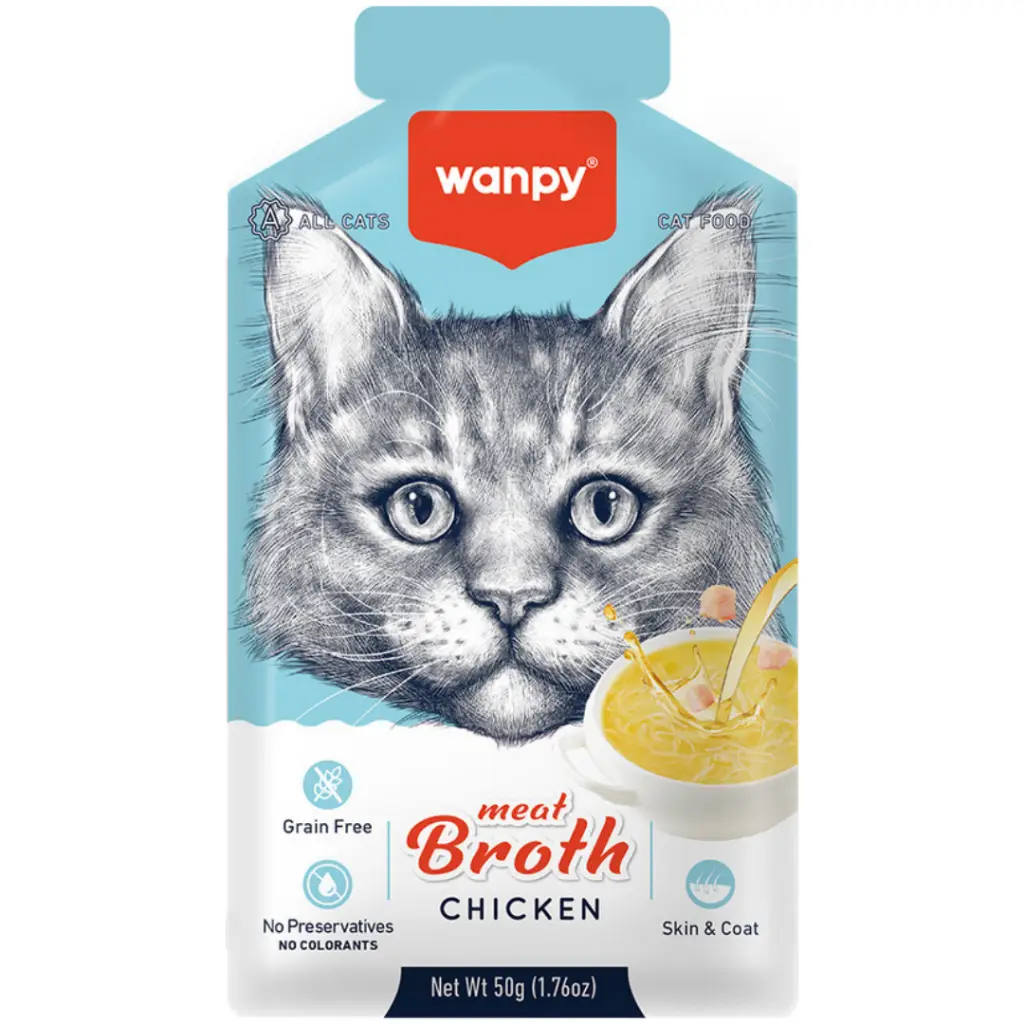 Wanpy Meat Broth Tavuklu Kedi Çorbası 50 Gr