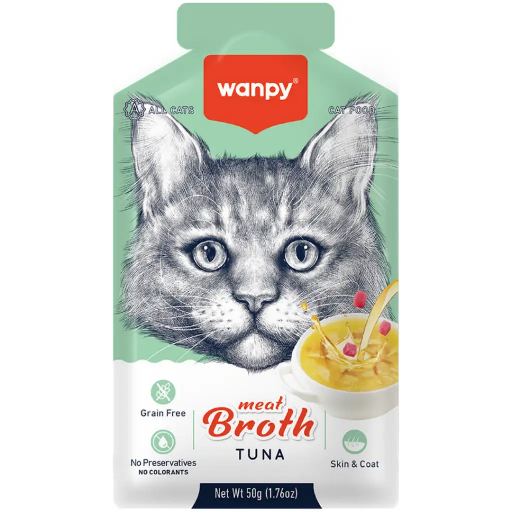 Wanpy Meat Broth Ton Balıklı Kedi Çorbası 50 Gr