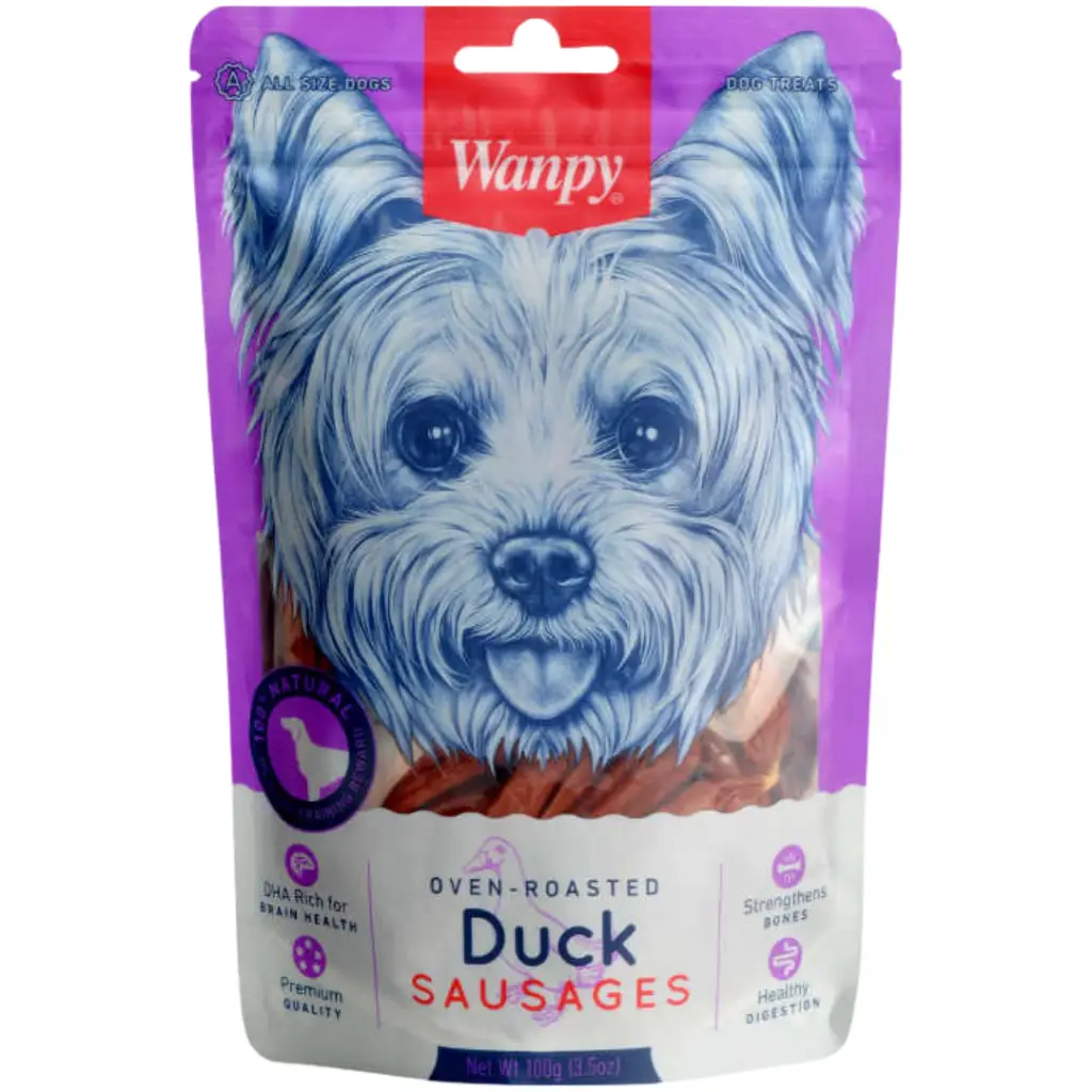 Wanpy Ördek Etli Sosis Köpek Ödülü 100 Gr