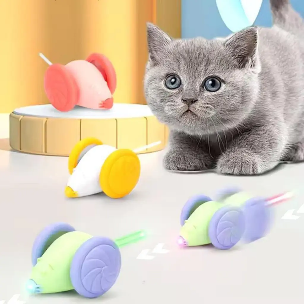 Zampa Fare Şeklinde Şarjlı Hareketli Kedi Oyuncağı